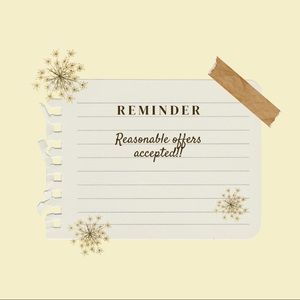 Reasonsable Offers Accepted!!